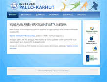 Tablet Screenshot of pallokarhut.fi